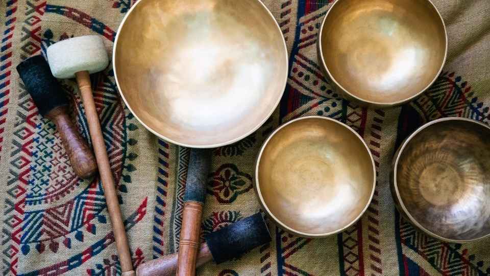 What Is a Sound Bath here instruments are shown that produce sounds and frequency.